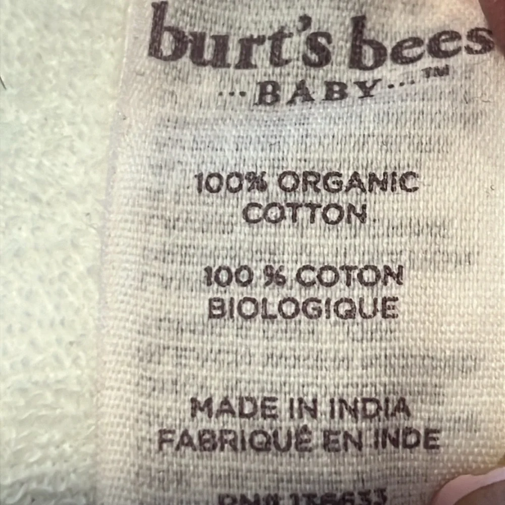 Set of 5 Burt’s Bees Organic 100% cotton Baby girl bibs